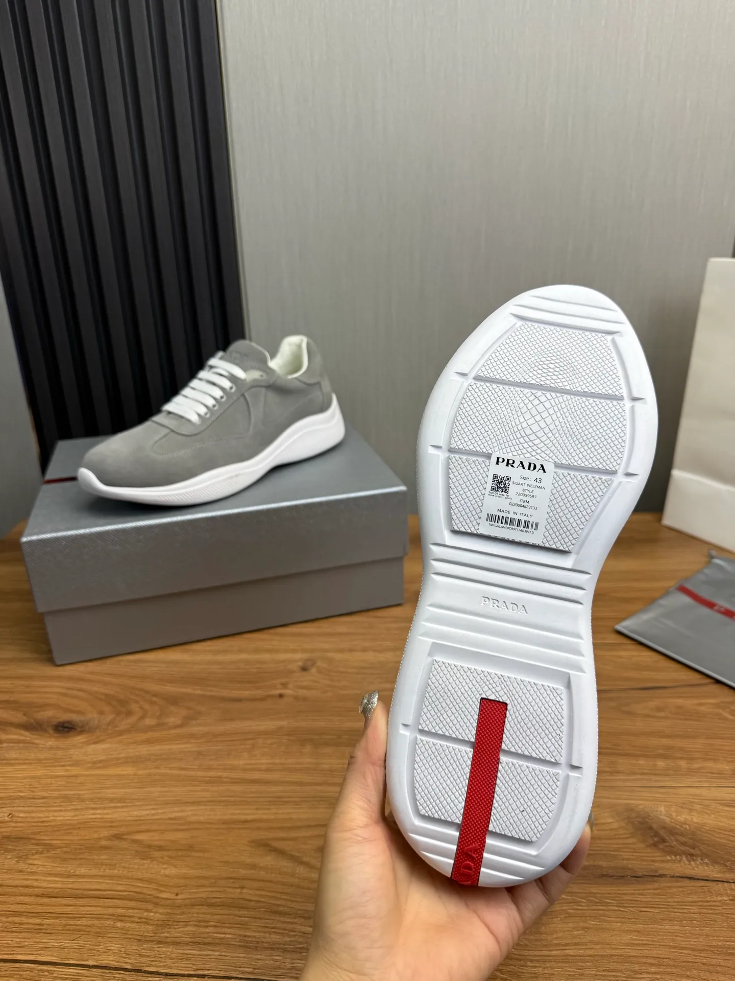 Men's shoes 💰540💰 [PRADA] Men's shoes are popular in the counter, official website is synchronized, 1 high-quality shipment ✔️Original frosted cowhide + cowhide lining, 1🆚1 replica, original sole, 38-45 (45 customized, non-refundable)